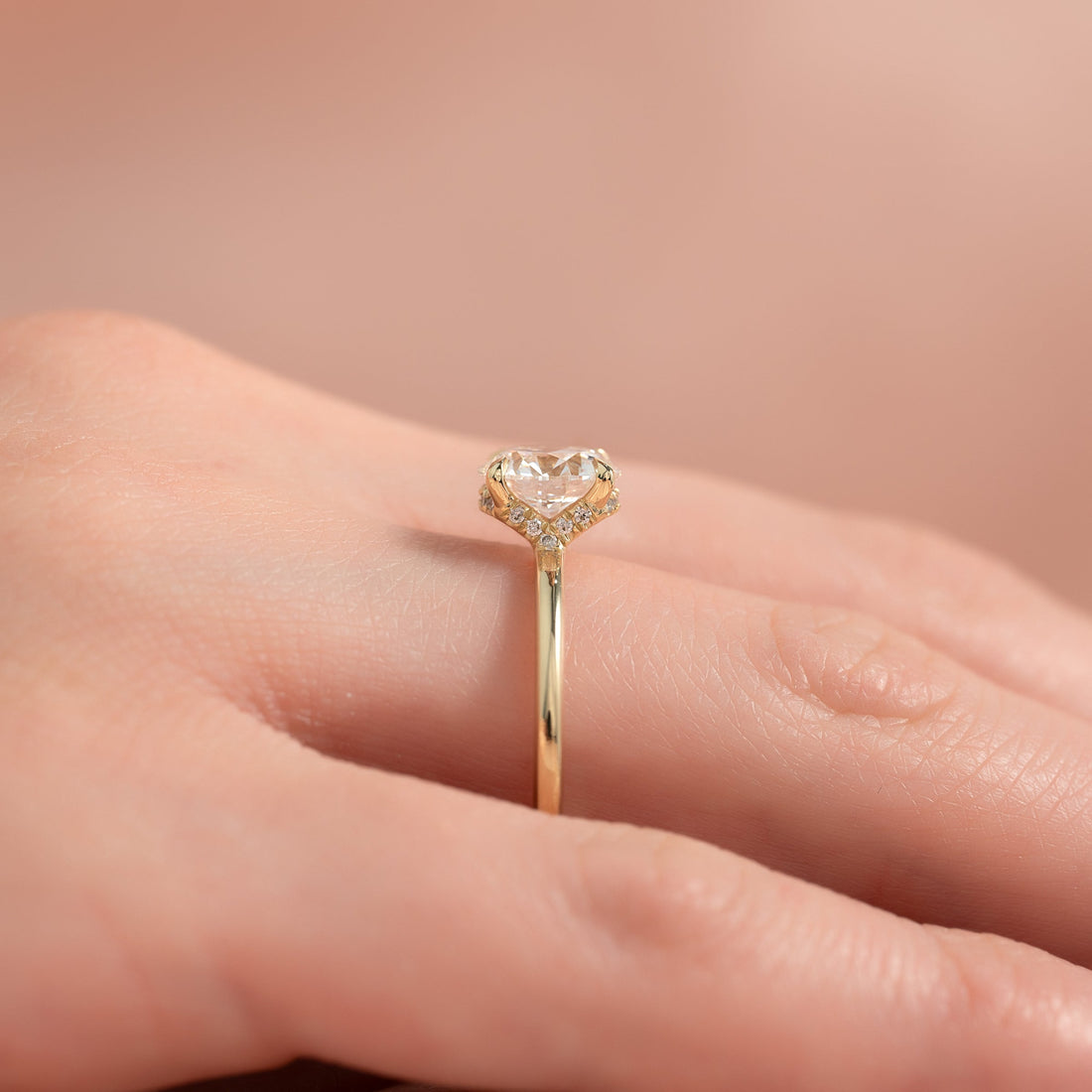 The Margot Set With A 2 Carat Round Lab Diamond