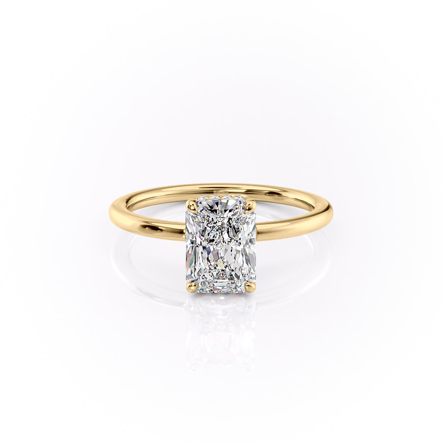 The Margot Set With A 2 Carat Radiant Lab Diamond