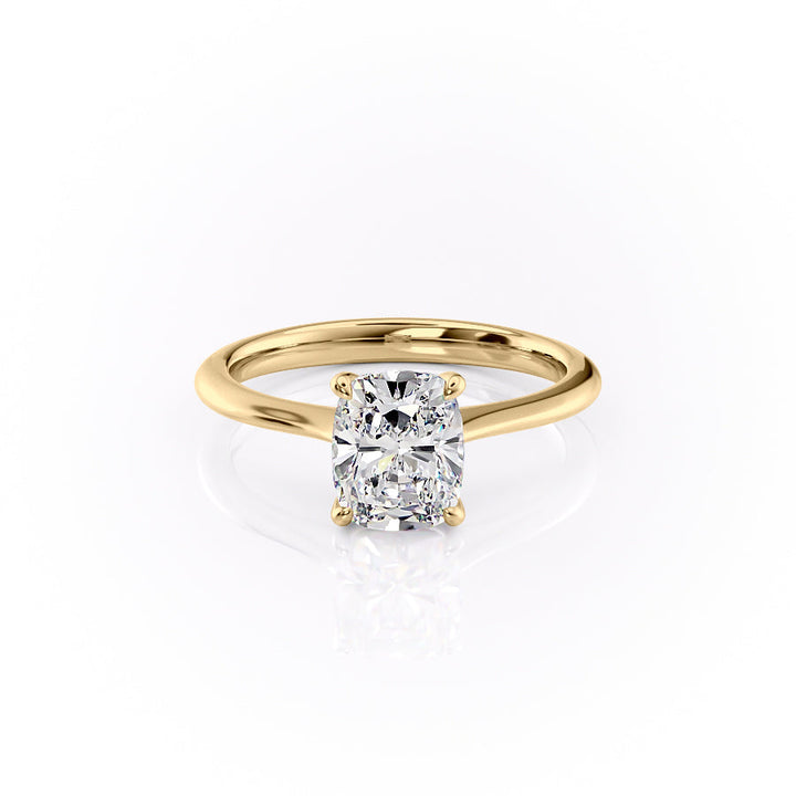 The Katelyn Set With A 2 Carat Elongated Cushion Lab Diamond