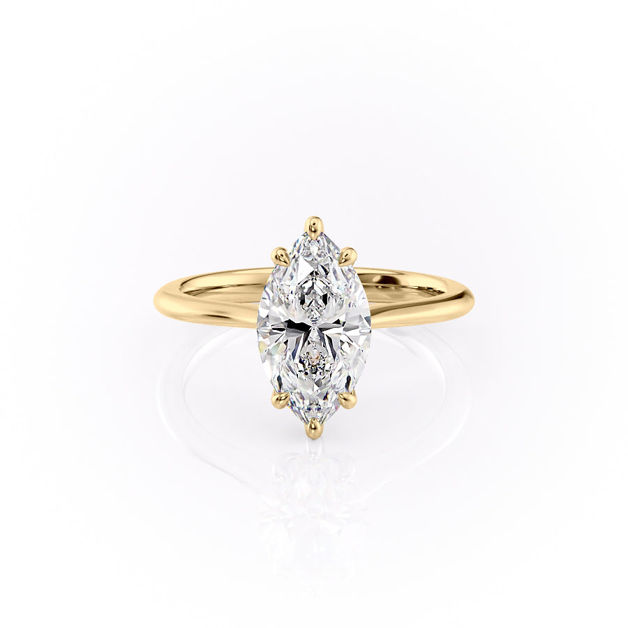 The Katelyn Set With A 2 Carat Marquise Lab Diamond