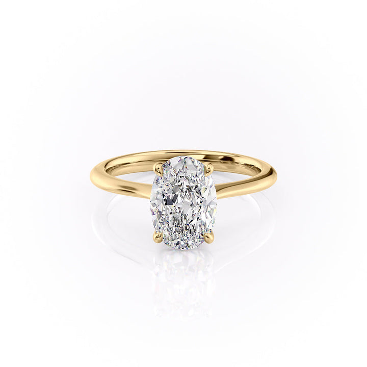 The Katelyn Set With A 2 Carat Oval Lab Diamond