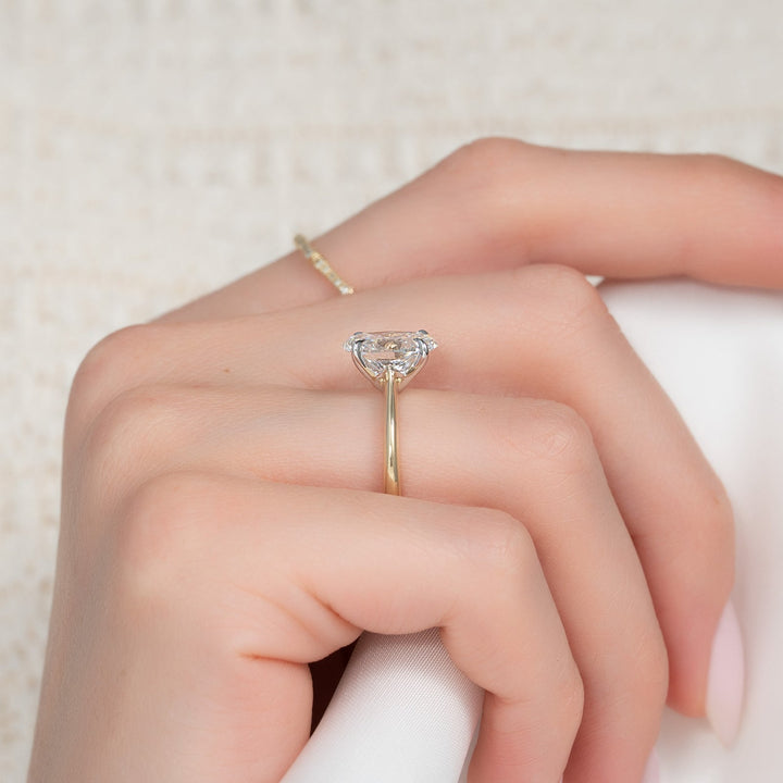 The Katelyn Set With A 2 Carat Oval Lab Diamond