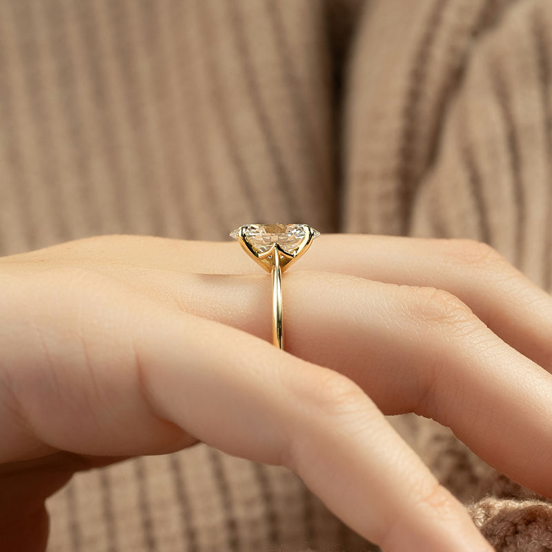 The Katelyn Set With A 2 Carat Oval Lab Diamond
