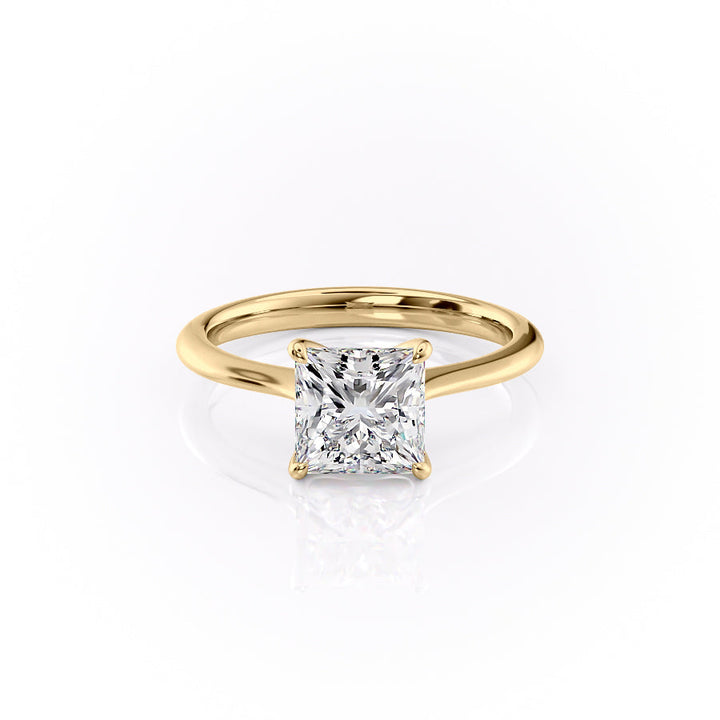 The Katelyn Set With A 2 Carat Princess Lab Diamond