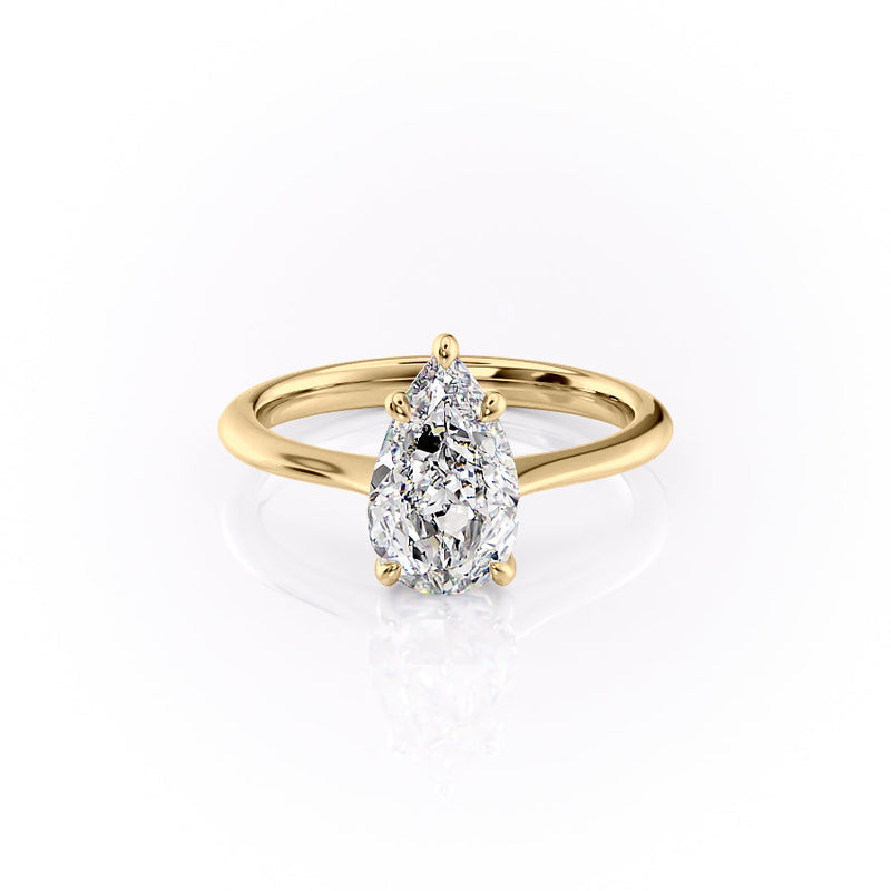 The Katelyn Set With A 2 Carat Pear Lab Diamond