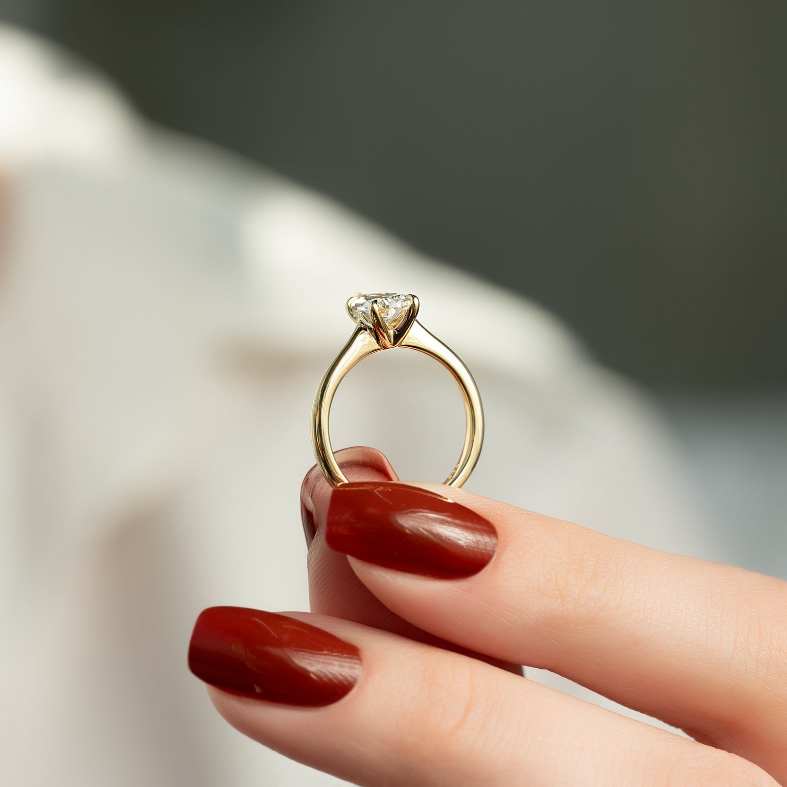 The Katelyn Set With A 2 Carat Pear Lab Diamond