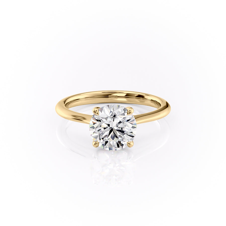 The Katelyn Set With A 2 Carat Round Lab Diamond