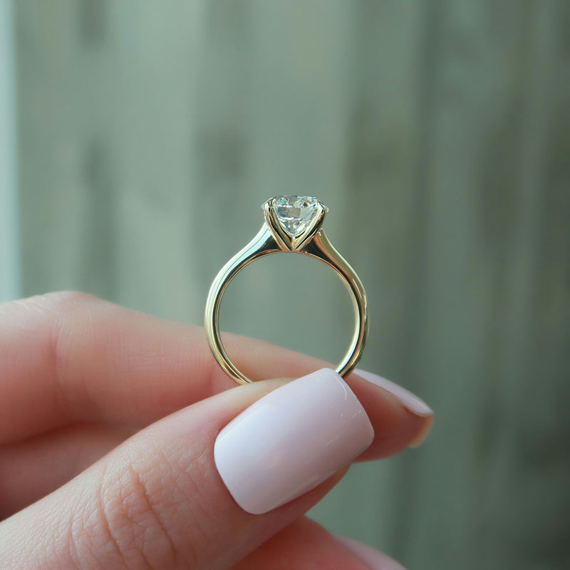 The Katelyn Set With A 2 Carat Round Lab Diamond