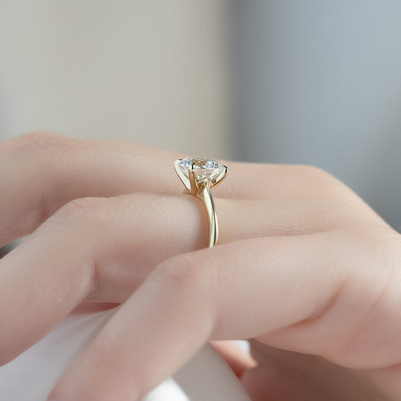 The Katelyn Set With A 2 Carat Round Lab Diamond