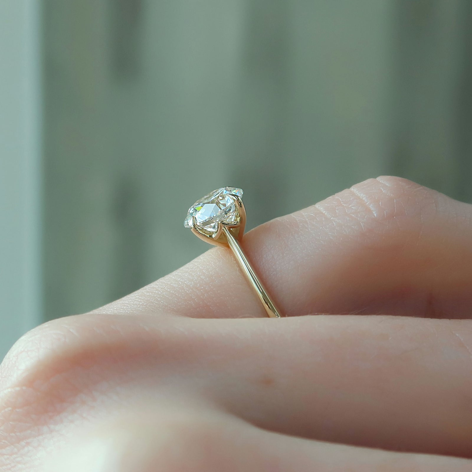 The Katelyn Set With A 2 Carat Round Lab Diamond