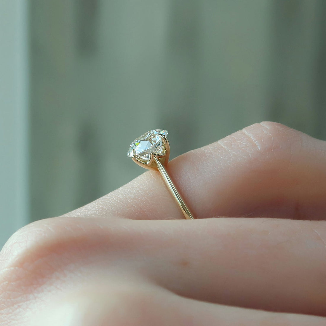 The Katelyn Set With A 2 Carat Round Lab Diamond
