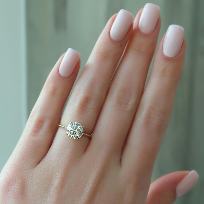 The Katelyn Set With A 2 Carat Round Lab Diamond