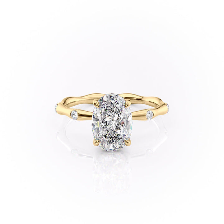 The Samantha Set With A 2 Carat Oval Lab Diamond