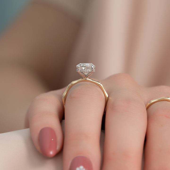 The Samantha Set With A 2 Carat Oval Lab Diamond