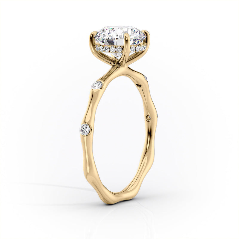 The Samantha Set With A 2 Carat Round Lab Diamond