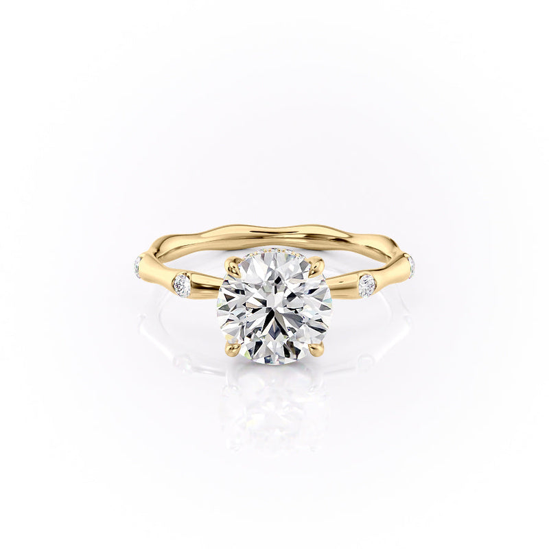 The Samantha Set With A 2 Carat Round Lab Diamond