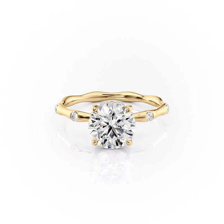 The Samantha Set With A 2 Carat Round Lab Diamond