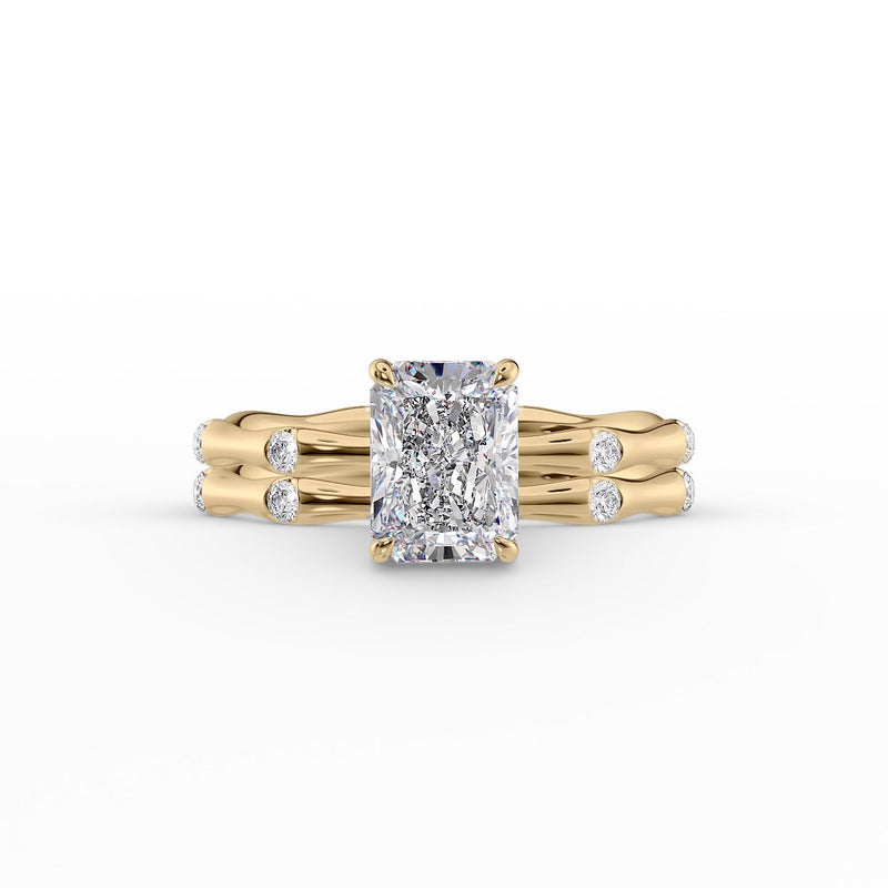 The Samantha Set With A 2 Carat Radiant Lab Diamond