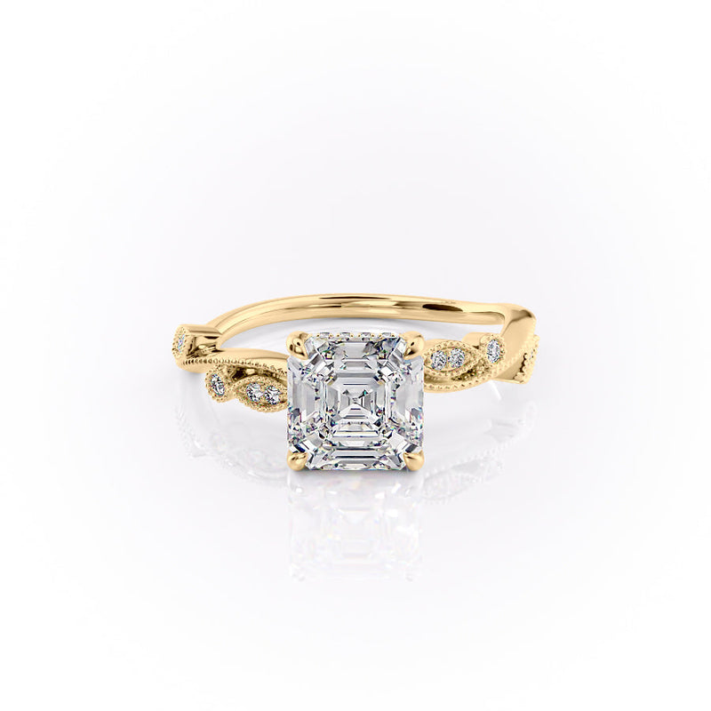 The Robin Set With A 2 Carat Asscher Lab Diamond