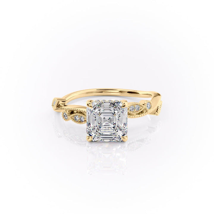 The Robin Set With A 2 Carat Asscher Lab Diamond