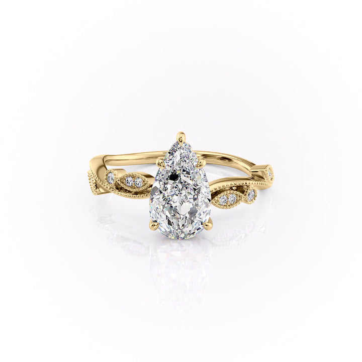 The Robin Set With A 2 Carat Pear Lab Diamond