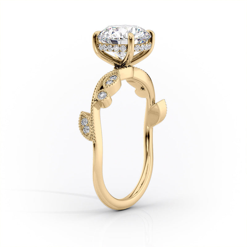 The Robin Set With A 2 Carat Round Lab Diamond