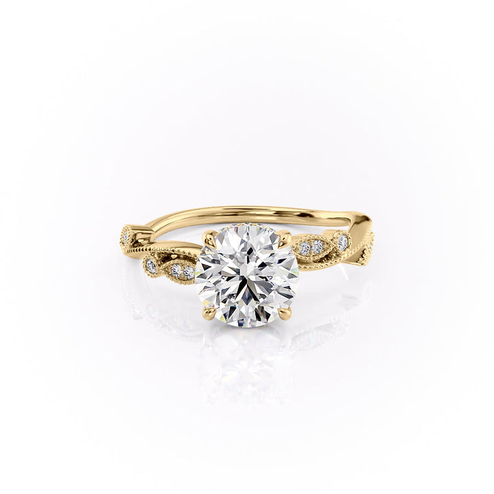 The Robin Set With A 2 Carat Round Lab Diamond