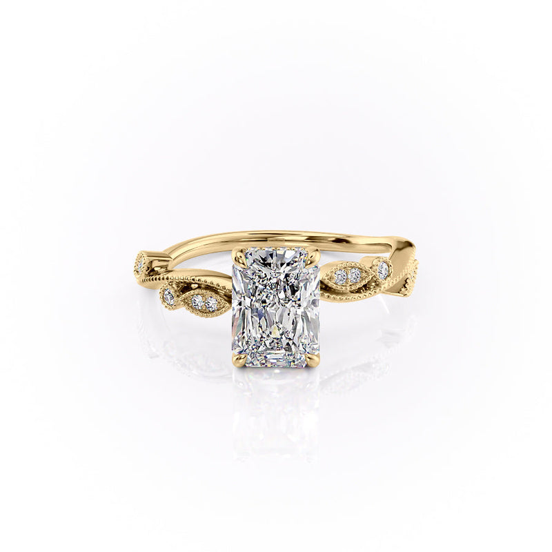 The Robin Set With A 2 Carat Radiant Lab Diamond