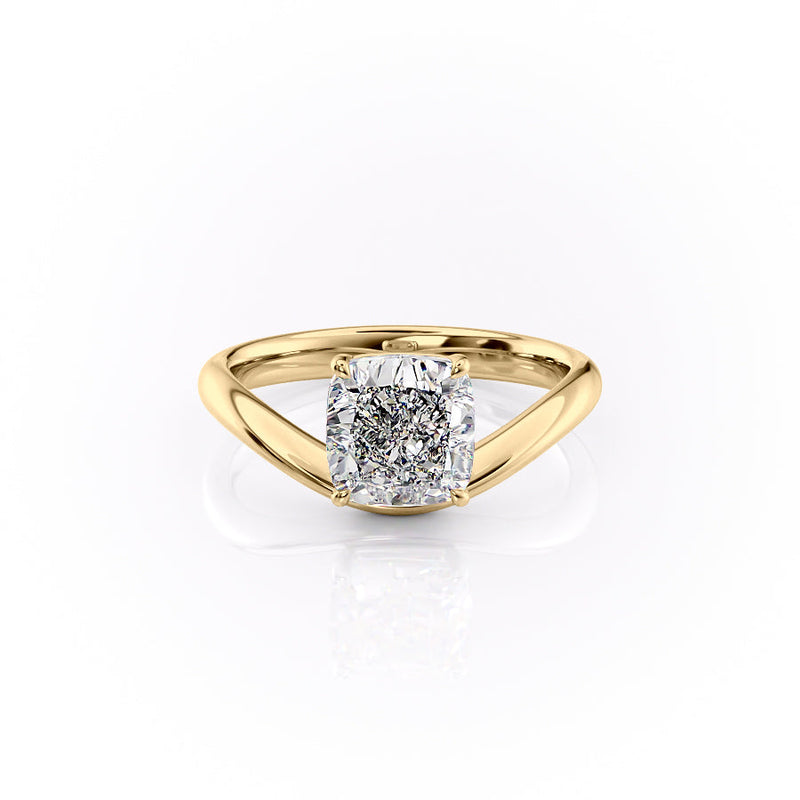 The Berta Set With A 2 Carat Cushion Lab Diamond