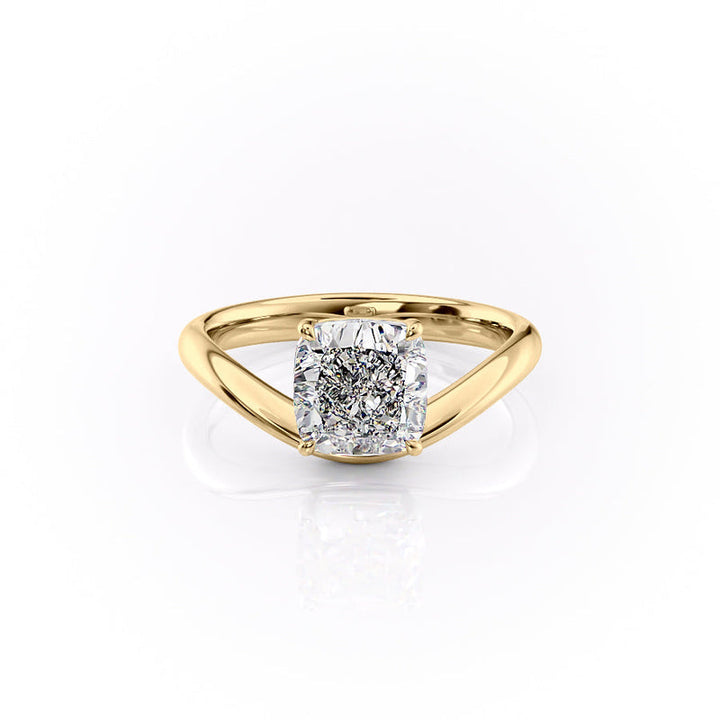 The Berta Set With A 2 Carat Cushion Lab Diamond