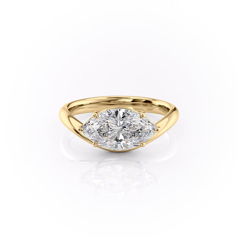 The Berta Set With A 2 Carat Marquise Lab Diamond