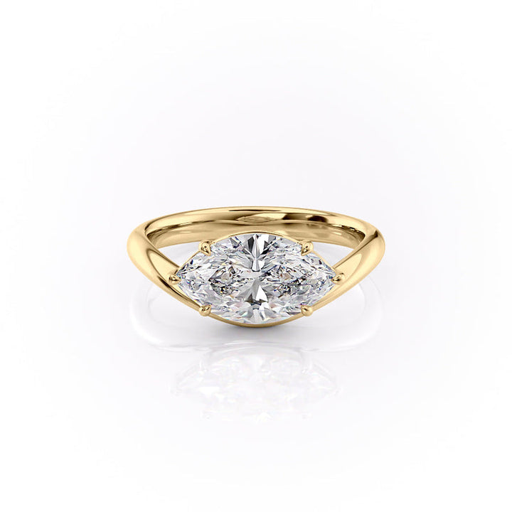 The Berta Set With A 2 Carat Marquise Lab Diamond
