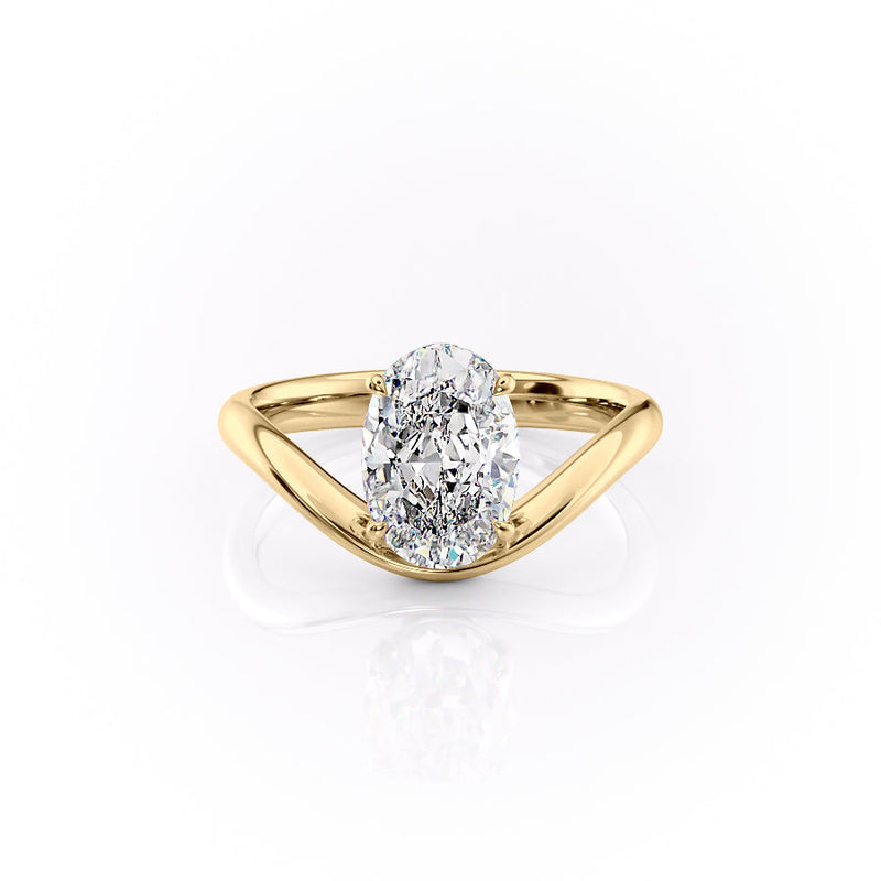 The Berta Set With A 2 Carat Oval Lab Diamond