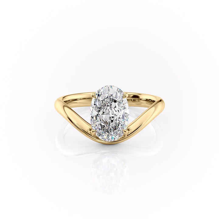 The Berta Set With A 2 Carat Oval Lab Diamond