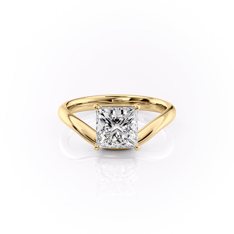 The Berta Set With A 2 Carat Princess Lab Diamond