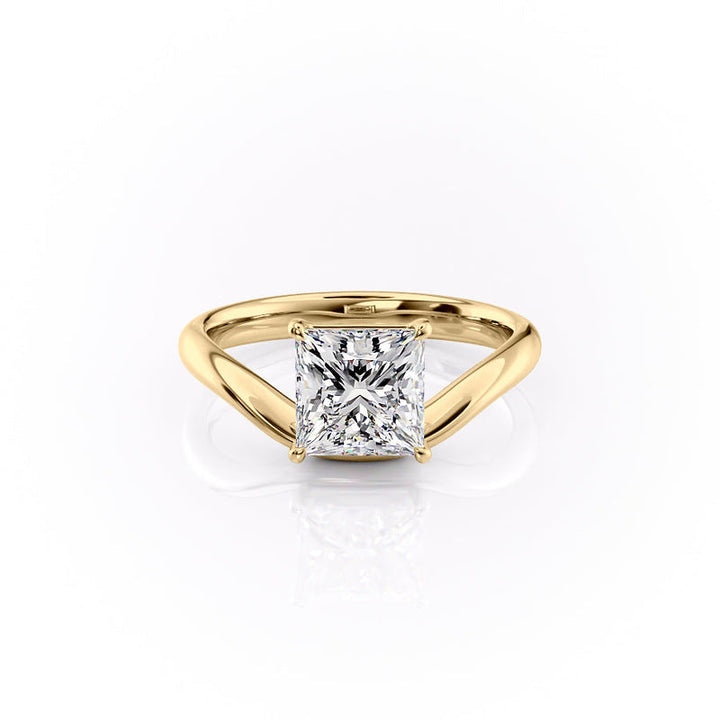The Berta Set With A 2 Carat Princess Lab Diamond