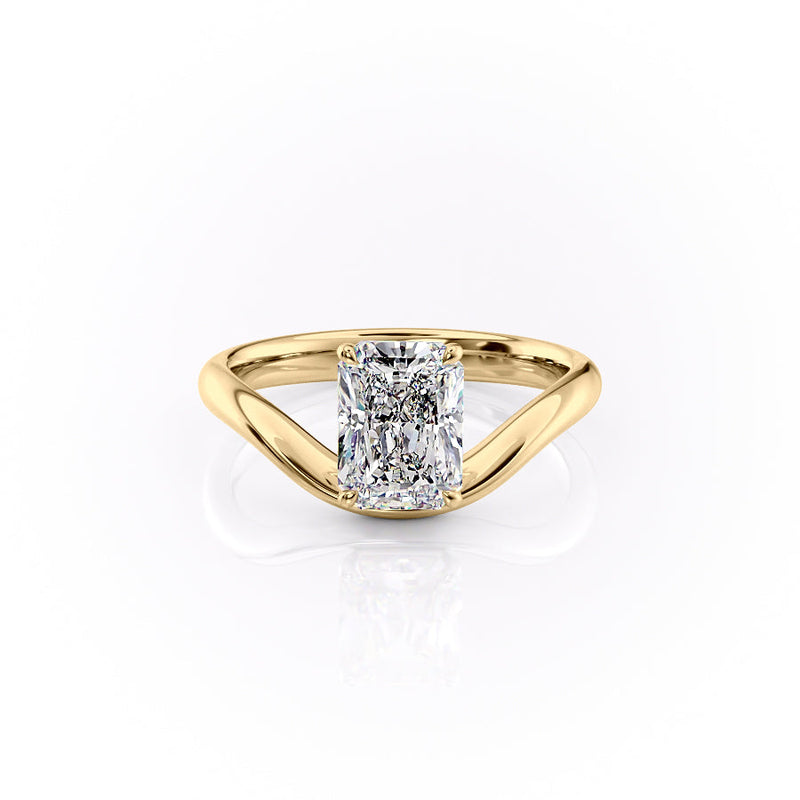 The Berta Set With A 2 Carat Radiant Lab Diamond