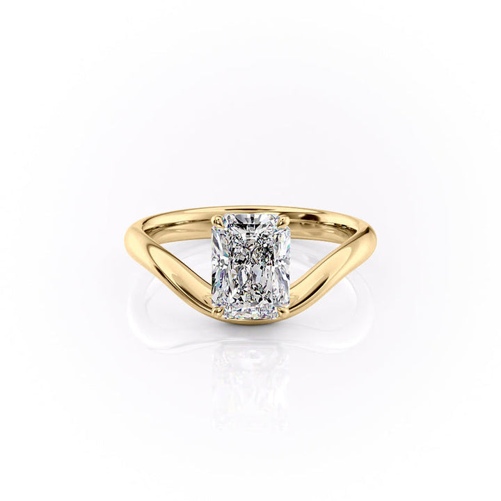 The Berta Set With A 2 Carat Radiant Lab Diamond