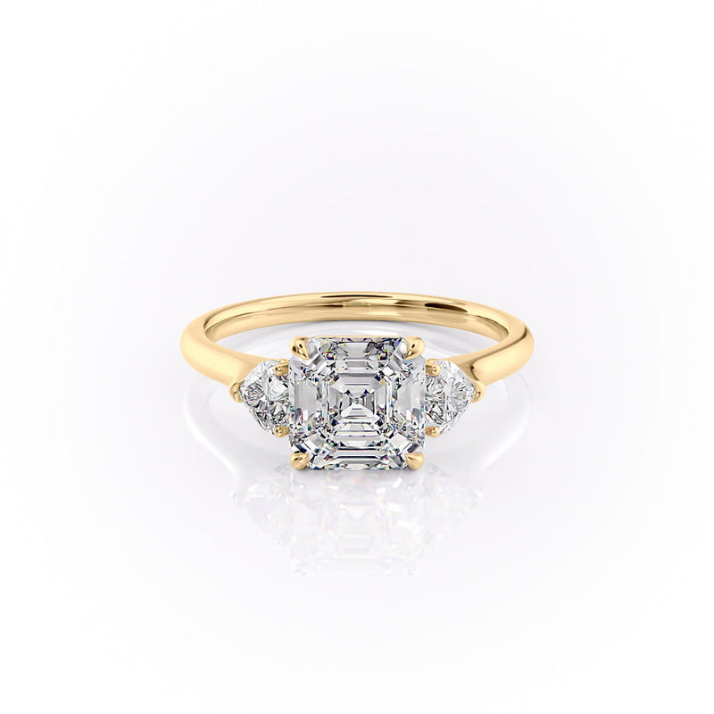 The Hearts Liv Set With A 2 Carat Asscher Lab Diamond