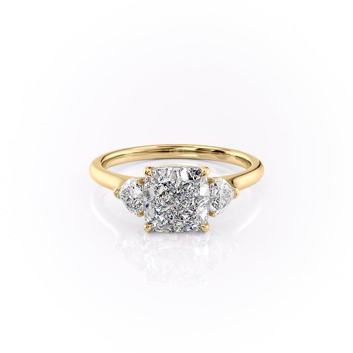 The Hearts Liv Set With A 2 Carat Cushion Lab Diamond