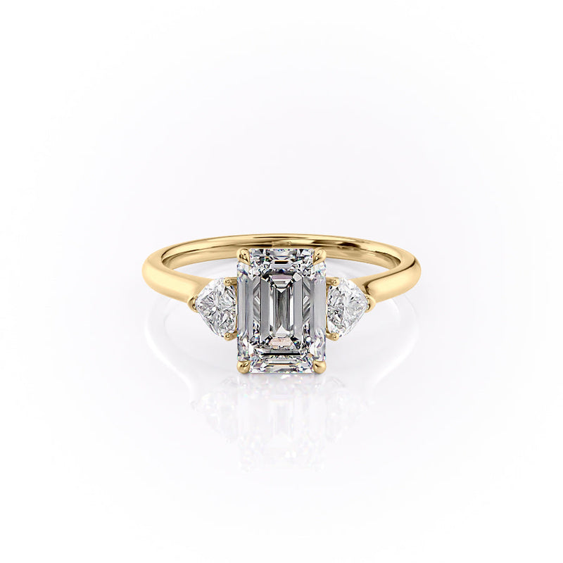 The Hearts Liv Set With A 2 Carat Emerald Lab Diamond