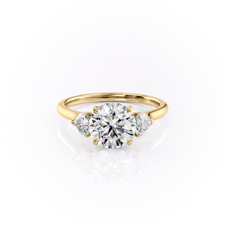 The Hearts Liv Set With A 2 Carat Round Lab Diamond