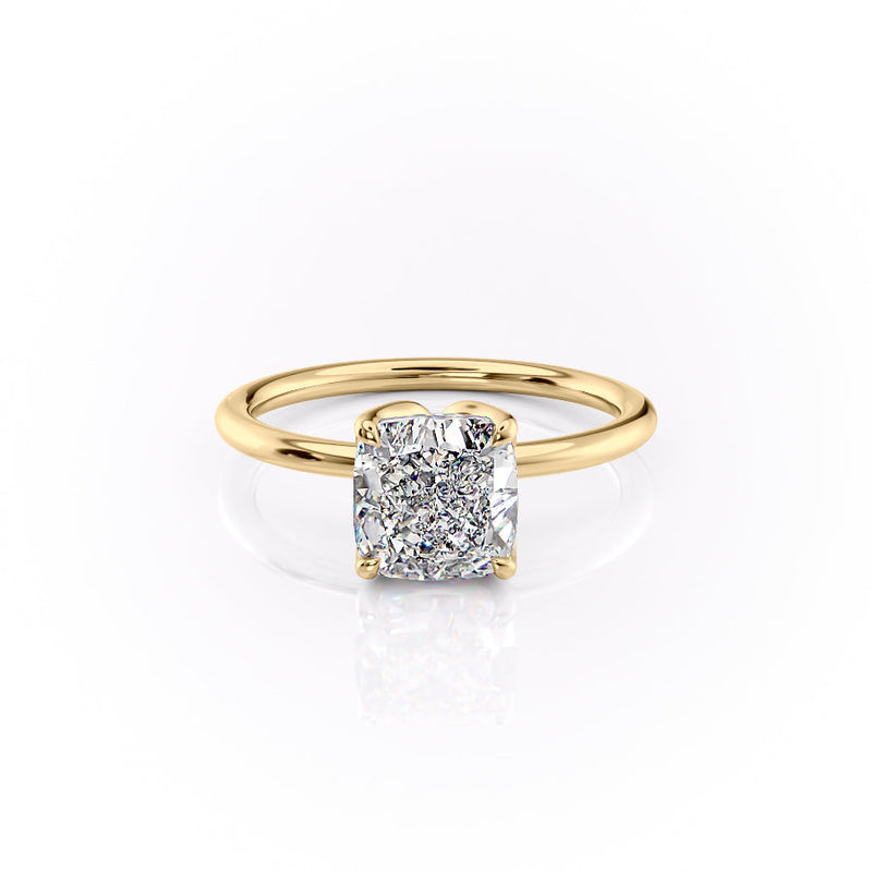 The Lisa Set With A 2 Carat Cushion Lab Diamond