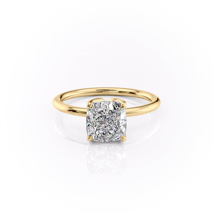 The Lisa Set With A 2 Carat Cushion Lab Diamond