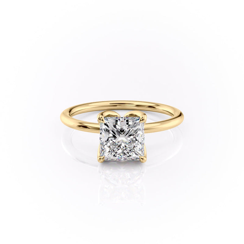 The Lisa Set With A 2 Carat Princess Lab Diamond