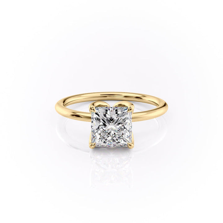 The Lisa Set With A 2 Carat Princess Lab Diamond