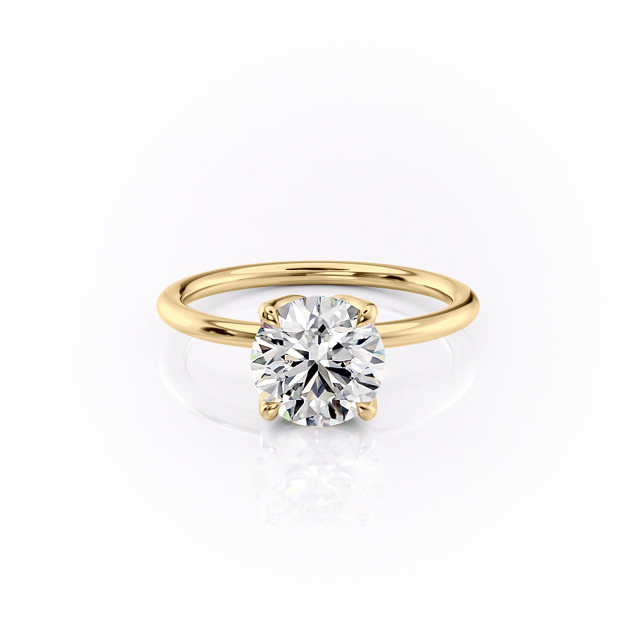 The Lisa Set With A 2 Carat Round Lab Diamond