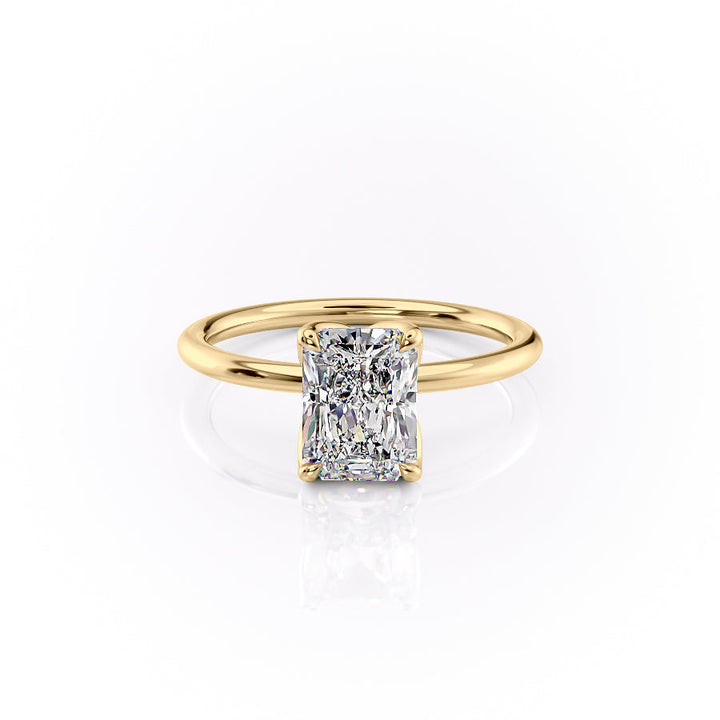 The Lisa Set With A 2 Carat Radiant Lab Diamond