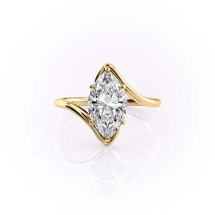 The Skyler Set With A 2 Carat Marquise Lab Diamond