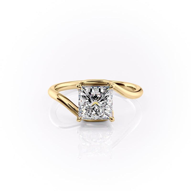 The Skyler Set With A 2 Carat Princess Lab Diamond